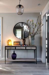 Classic round mirrors will add a sense of style to your entrance hall.