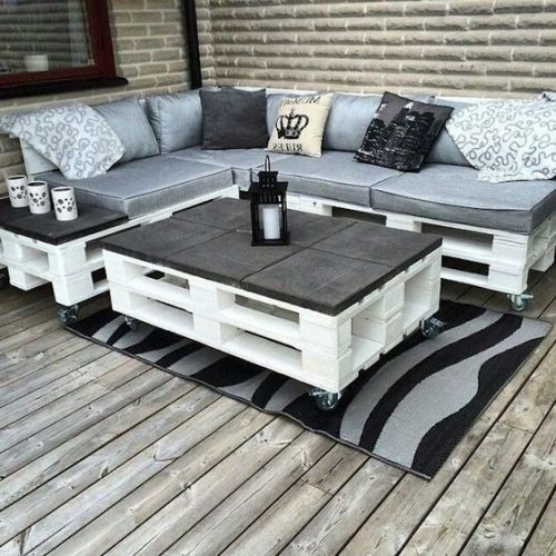 pallet patio bench