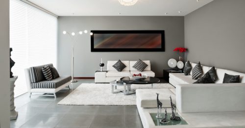 Use an L shaped sofa to arrange the living room