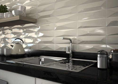 Textured tiles geometric