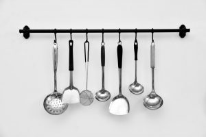 A practical hanging rack is an accessory which can help you save so much kitchen space.