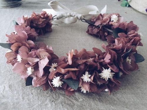 Autumm wreath leaves