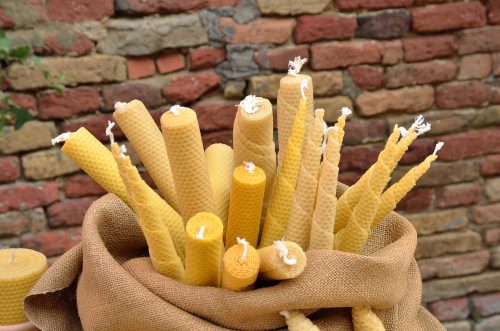 You can use sheets of beeswax to make beautiful natural scented candles