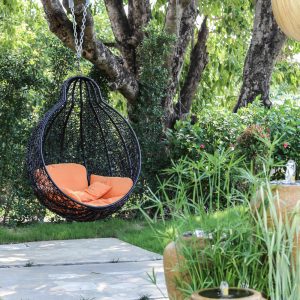 Hanging chairs are a fun and original way to decorate your home.