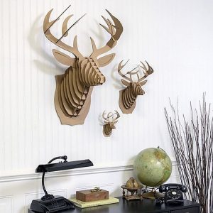 You don't need to hunt to have a great stag head animal motif on your wall.
