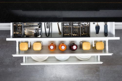 Kitchen organization drawers