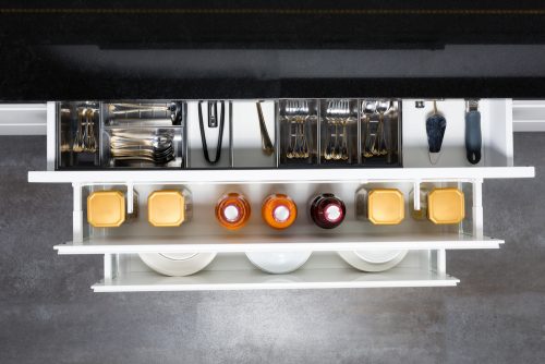 Kitchen organization drawers