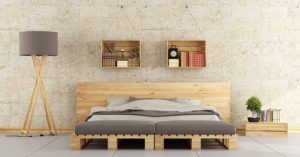 Using wooden pallets to make minimalist beds is a really wonderful look.