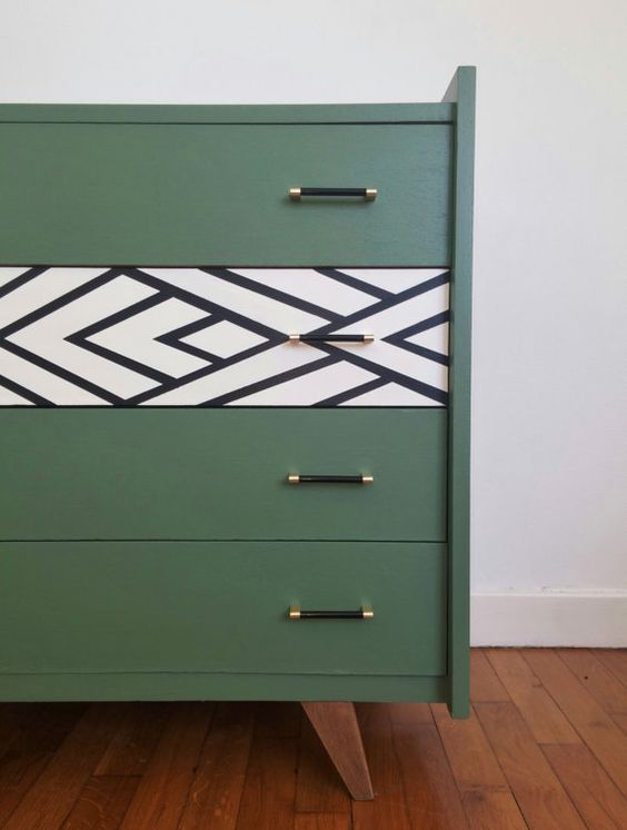 Contrast on your furniture can create interest in decoration.