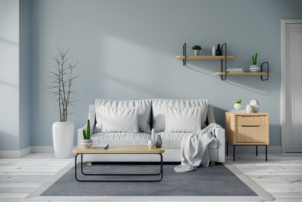 The mid-century style can be a great option for a living room.