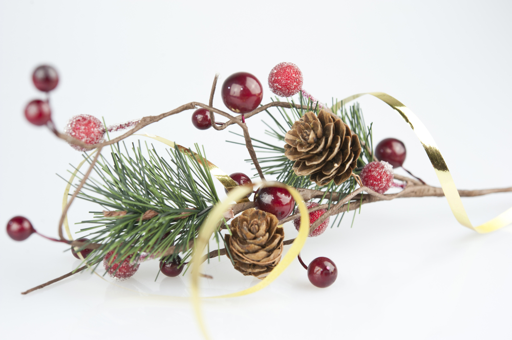 Natural party garlands can be perfect for Christmas parties.
