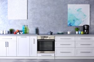 paintings in kitchen