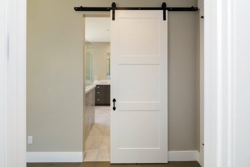 Use sliding doors to create a moveable separator to divide areas of the home