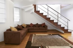 couch under the stairs
