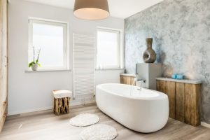 If you have a large bathroom, you can choose whichever layout you like.