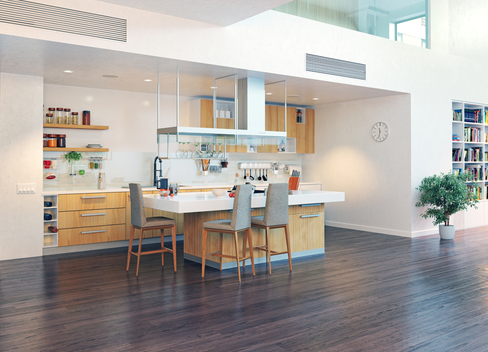 Using wood in the kitchen can create a homey feeling.