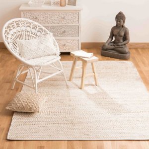 Beige rug for living room