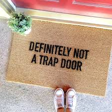 doormat with message
