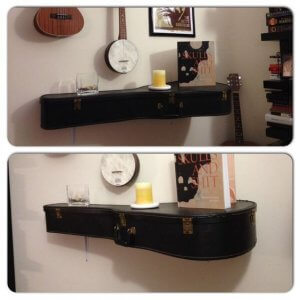 how to use a guitar to decorate a wall