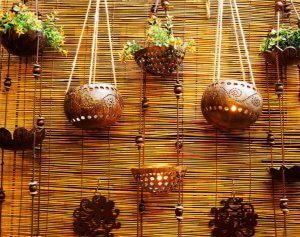 Handmade plant pots are a great way to decorate your home.