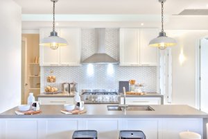 Kitchens need really intense lighting so that you can see what you're doing.