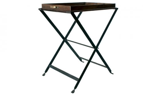 Metal tray tables are very practical and long lasting