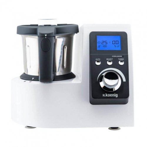 White and stainless robot