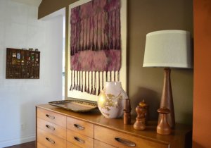 wall attached tapestry