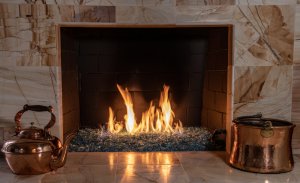 copper accessories for fireplaces