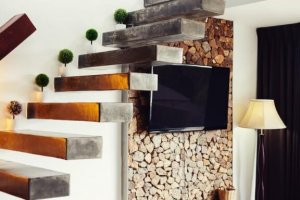Modern and Minimalist Cement Stairs