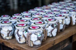 cookies in souvenir jars
