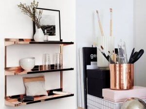 copper shelves