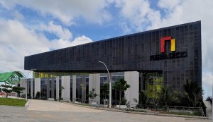 a building with fiber cement sidings