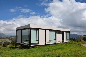 a home made out of fiber panels