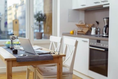 Create a Cozy Office Space in Your Kitchen