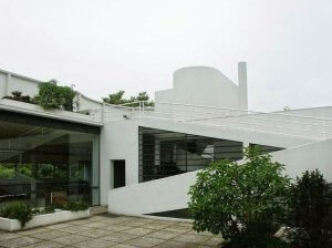 The rooftop at Villa Savoye