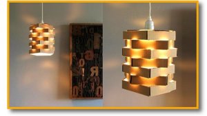 cardboard lamps
