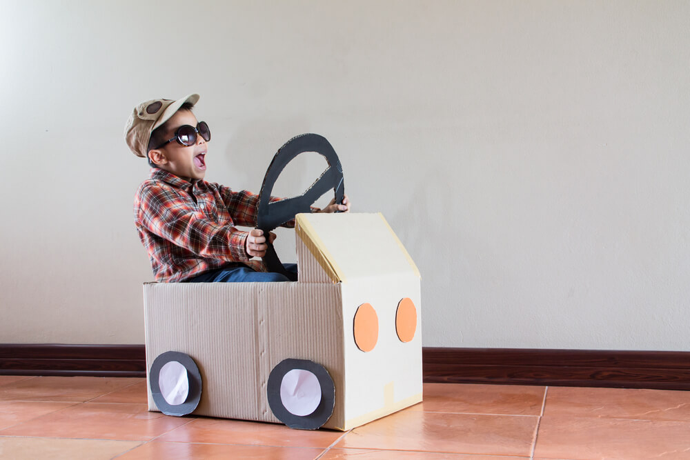 cardboard crafts car