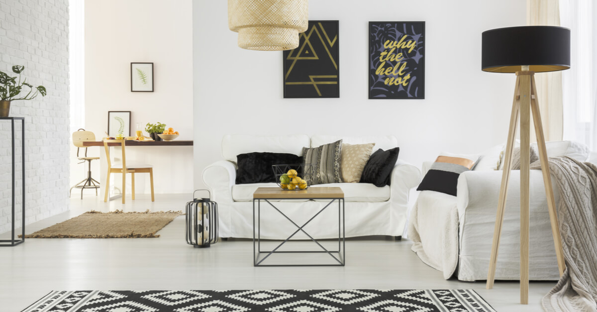 Scandinavian living room order