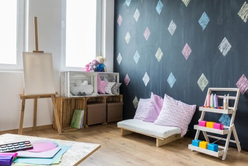 A child's room with kids' toys.