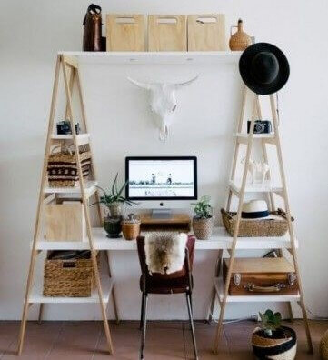 desk spaces ladder