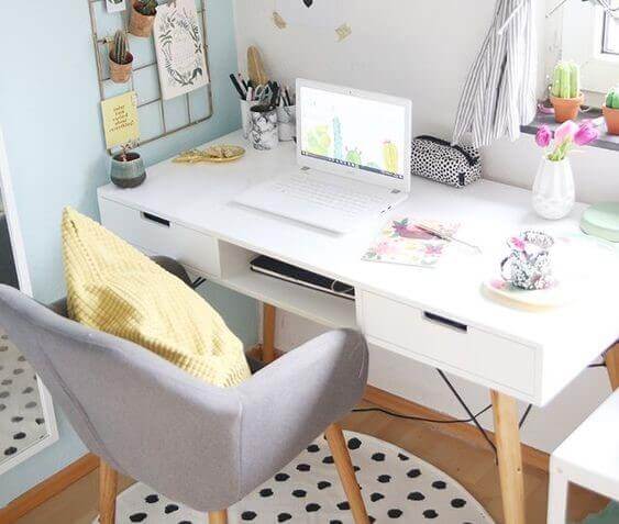 desk spaces nordic chic