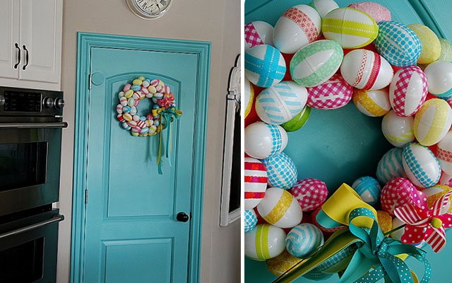 easter wreath easter egg