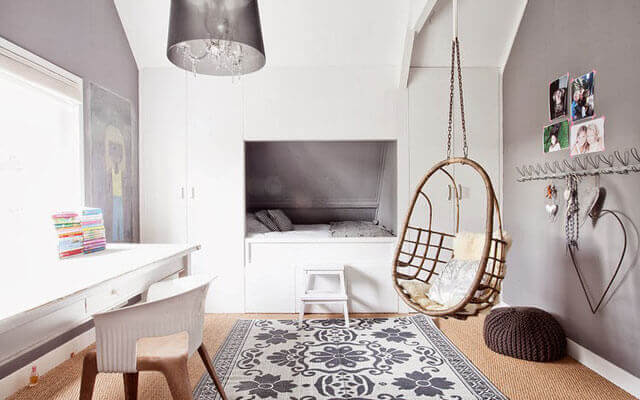 high ceilings hanging