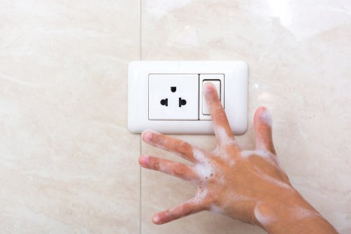 There are various electrical wiring requirements for the bathroom.