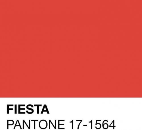 One of the spring Pantone colors is Fiesta.