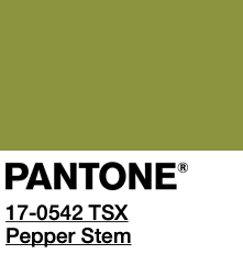 Peper stem is another spring color.