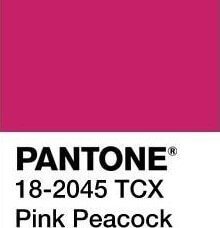 Pink Peacock is a Pantone color.