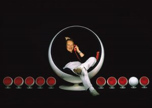 An old ad with a man on the phone