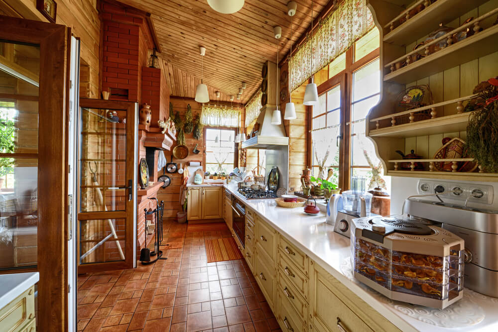 rustic kitchen outdoors